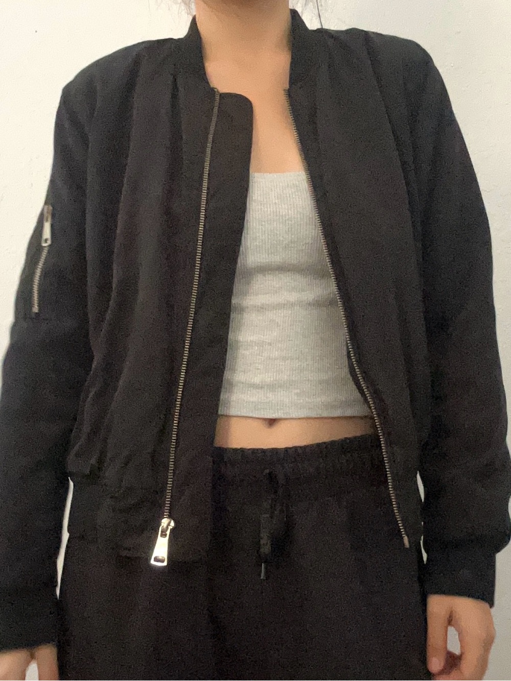 Black Bomber Jacket